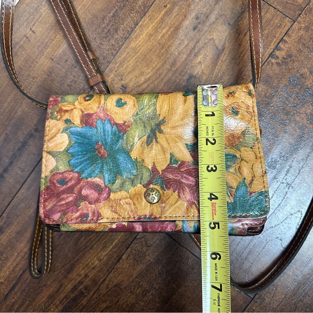 Patricia Nash Leather Floral Design Spring Multi Organizer Crossbody - Picture 12 of 12